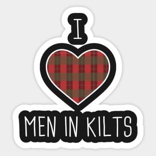 I Love Men In Kilts Sticker